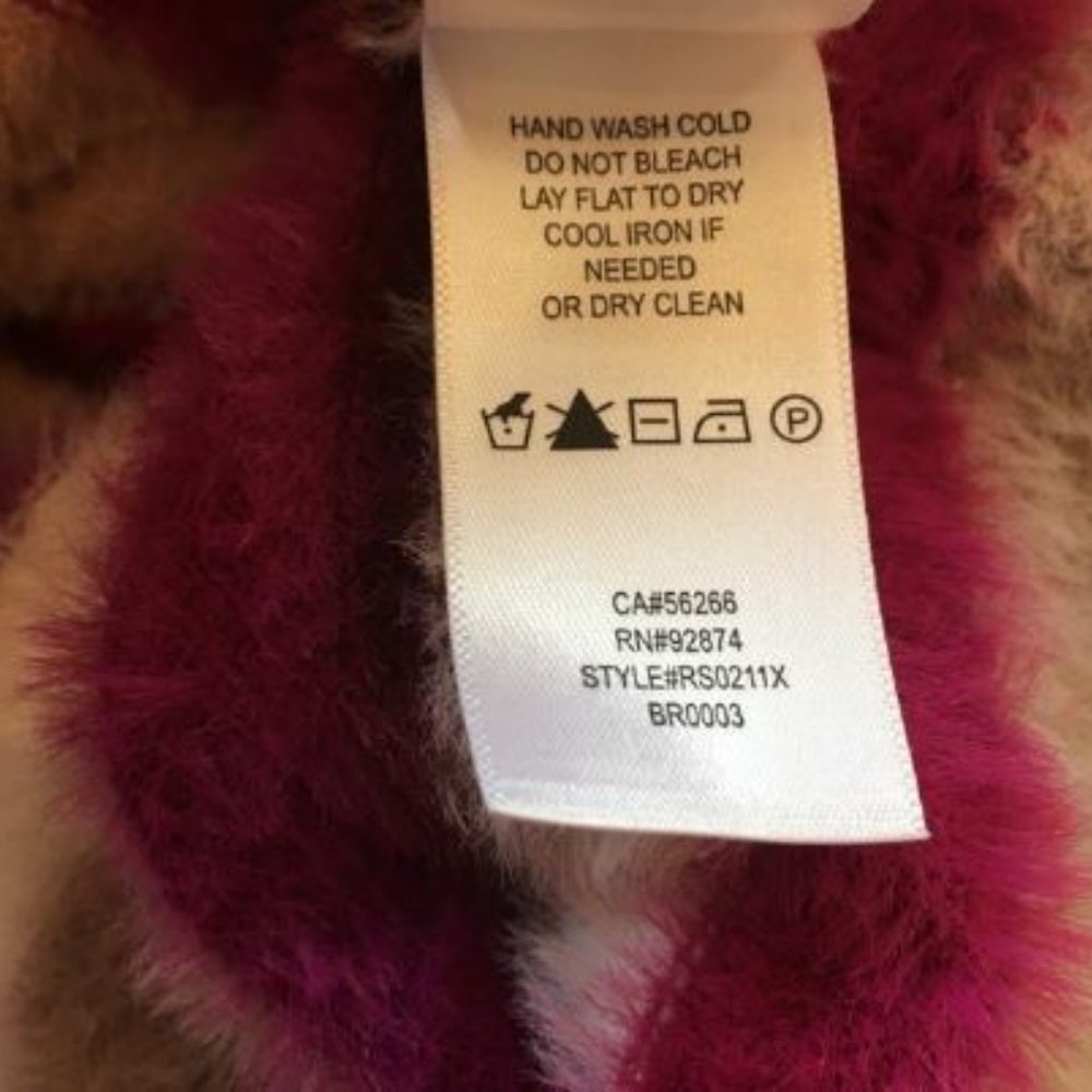 Fuzzy Stripe Long Sleeve Cropped Top - Picture 5 of 5